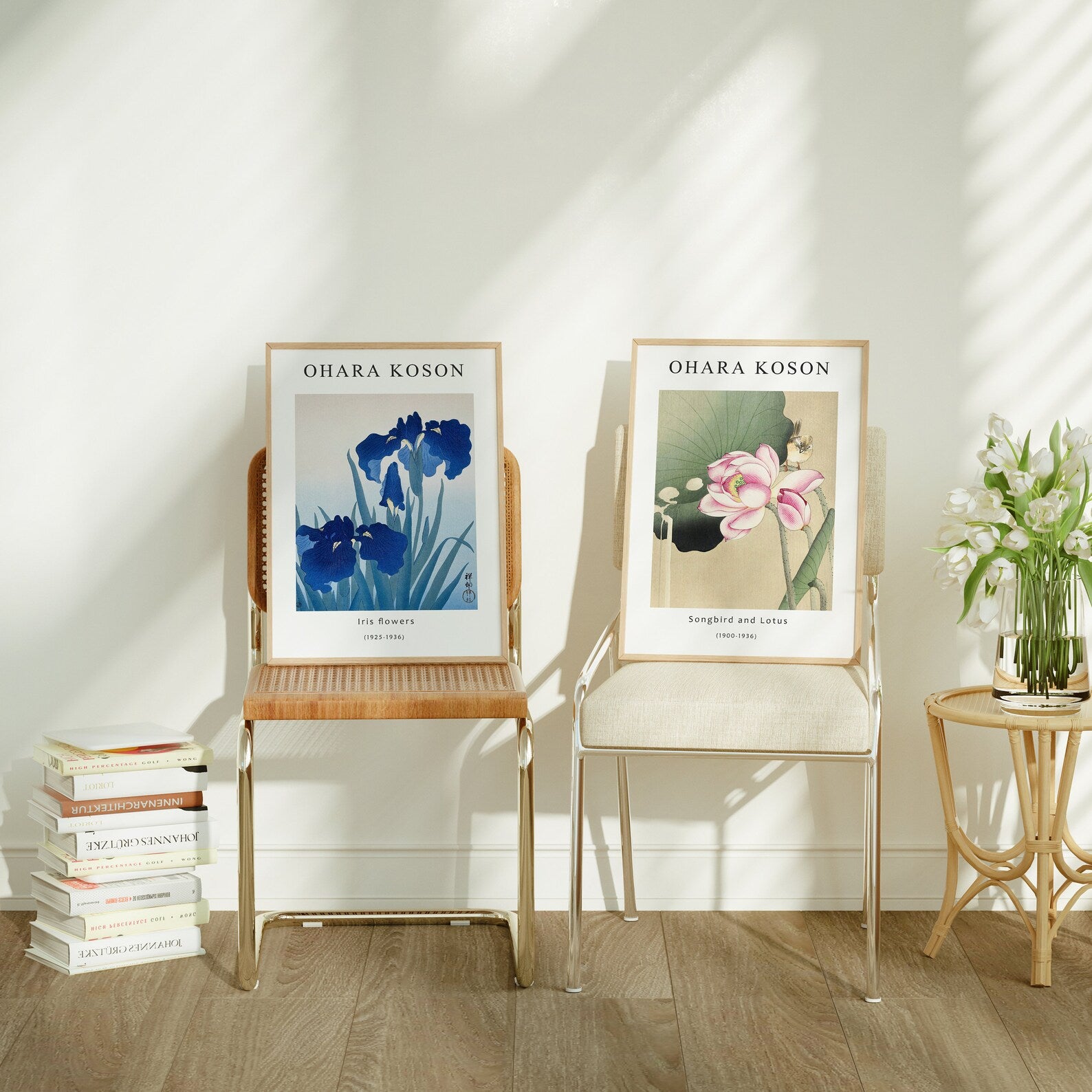 2 Vertical 5x7 Frames Mockup With Sunlight