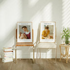 2 Vertical 5x7 Frames Mockup With Sunlight