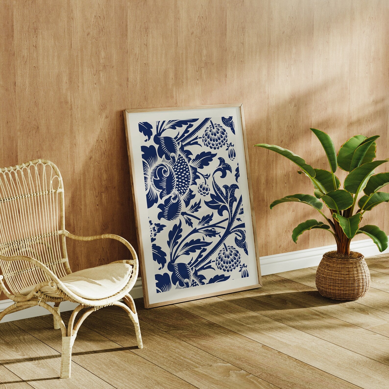 Vertical 5x7 Frame Mockup With Sunlight