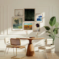 6 Dining Table Wall Gallery 4x5 Frames Mockup