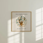 Square Wall Frame Mockup With Sunlight