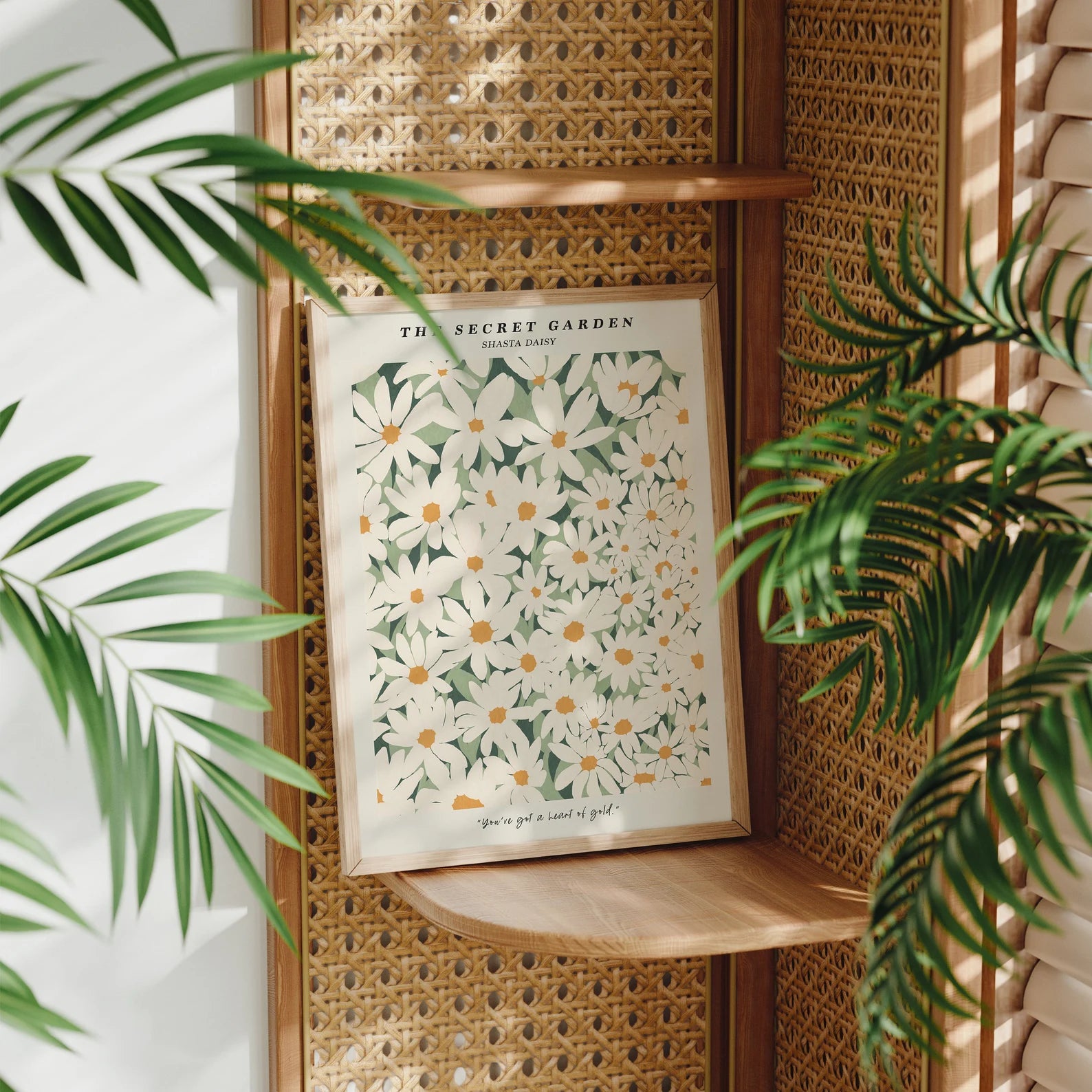 Vertical 3x4 Frame Mockup With Sunlight