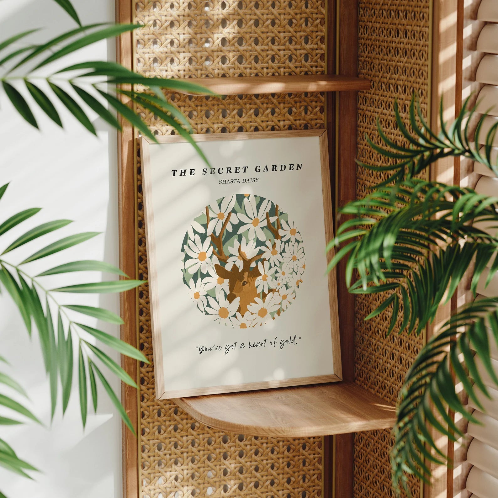 Vertical 3x4 Frame Mockup With Sunlight