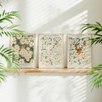 3 Vertical 5x7 Frames Mockup With Sunlight