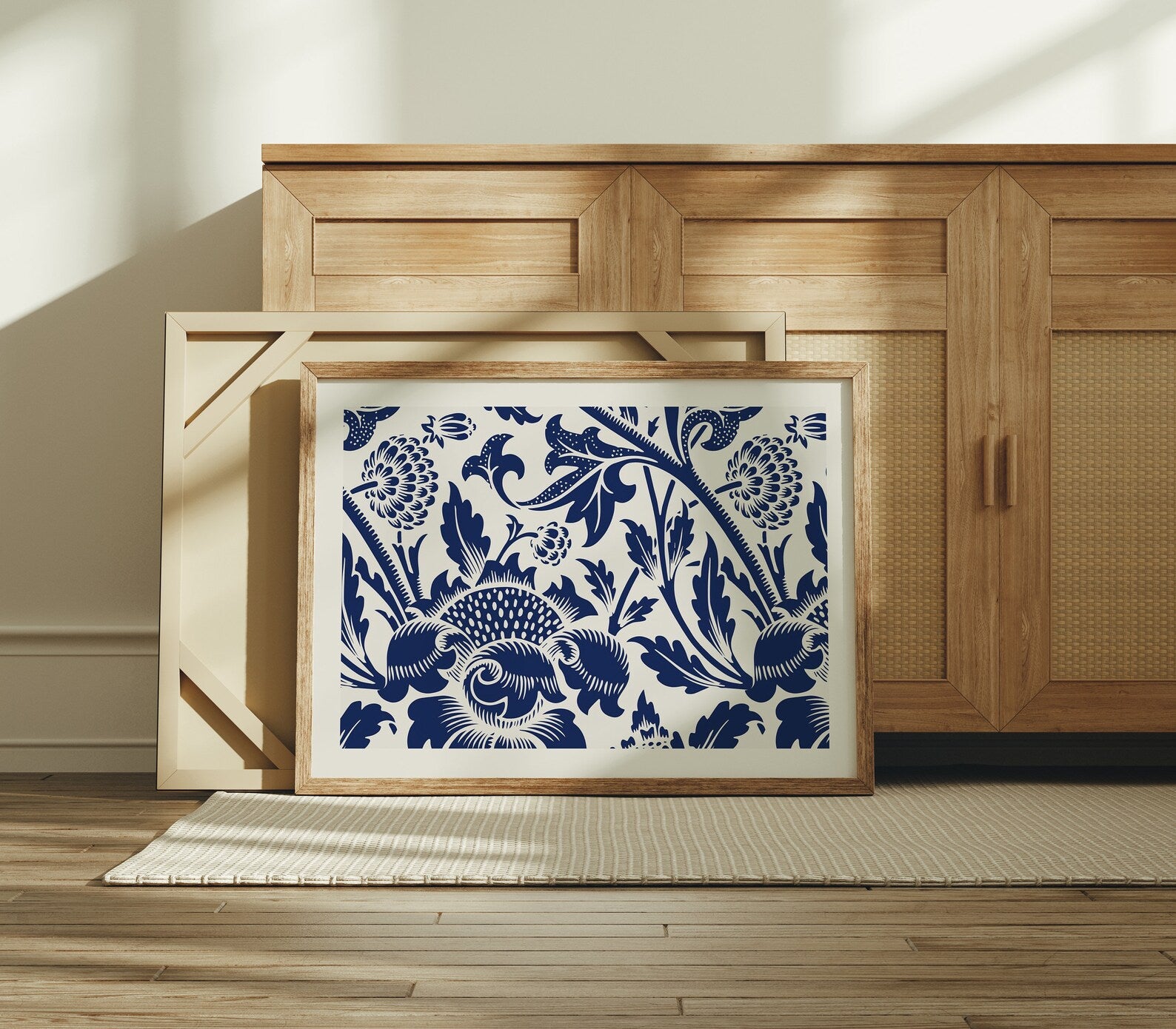 Horizontal 4x3 Frame Mockup With Sunlight