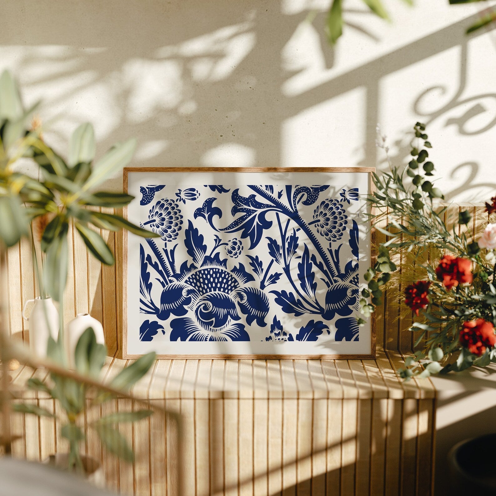 Horizontal 4x3 Frame Mockup With Sunlight