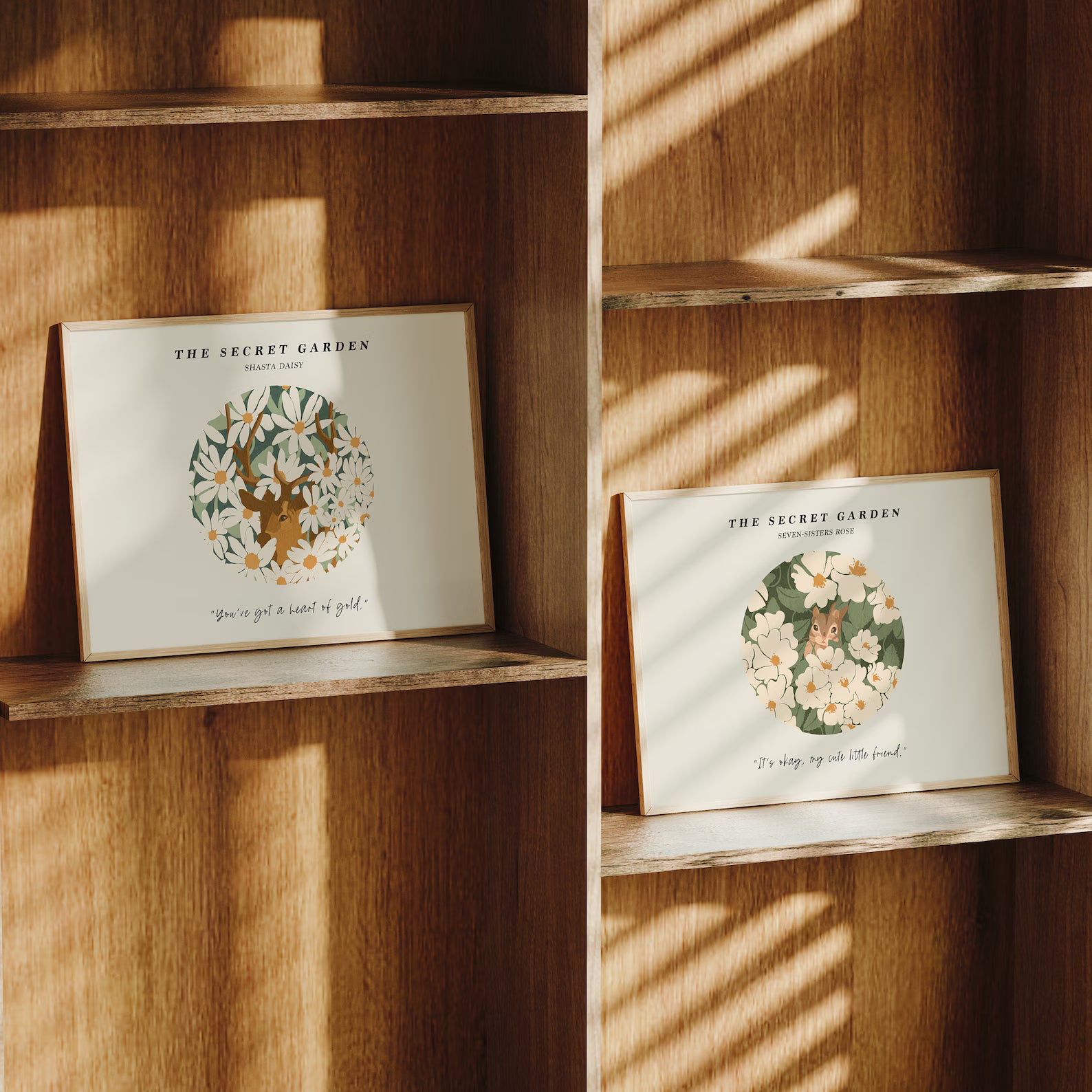 2 Horizontal 4x3 Frames Mockup With Sunlight