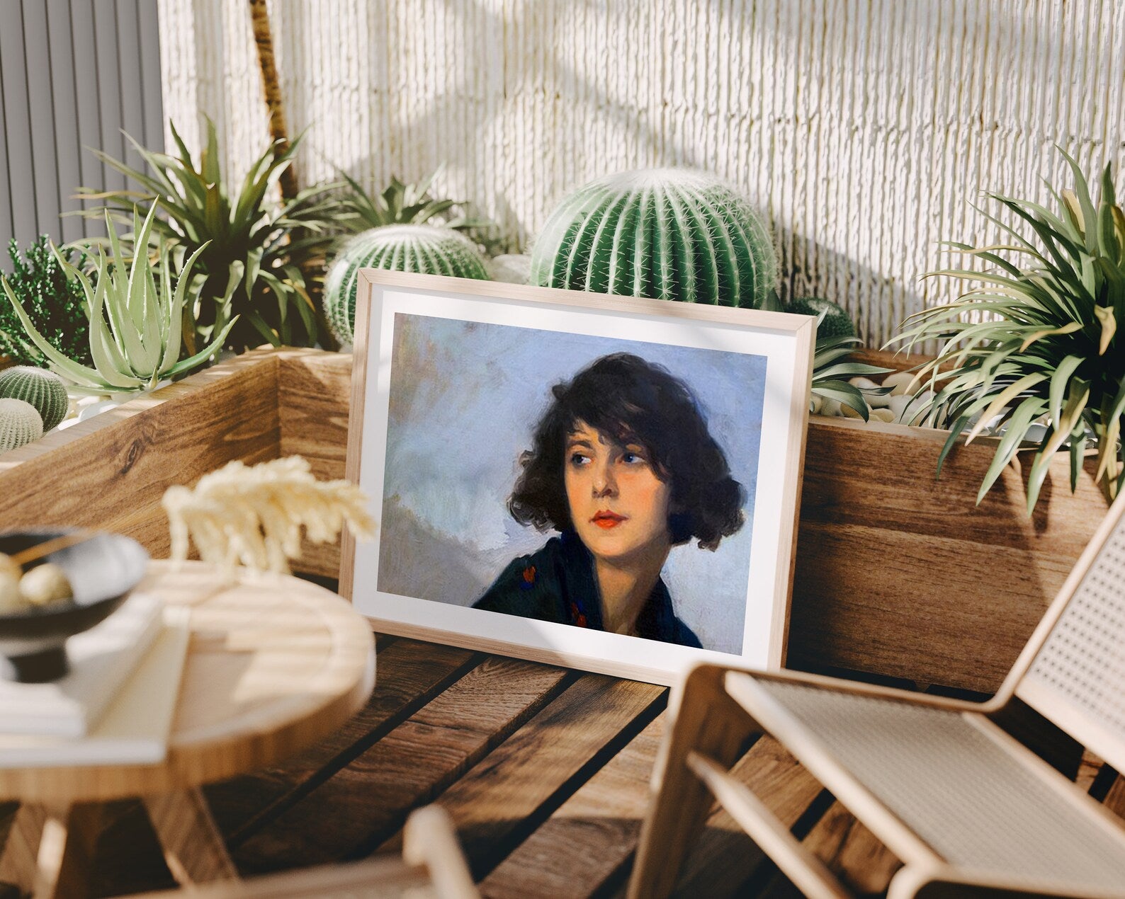 Horizontal 4x3 Frame Mockup With Sunlight