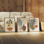 3 Vertical 5x7 Frames Mockup With Sunlight