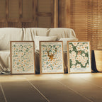 3 Vertical 5x7 Frames Mockup With Sunlight