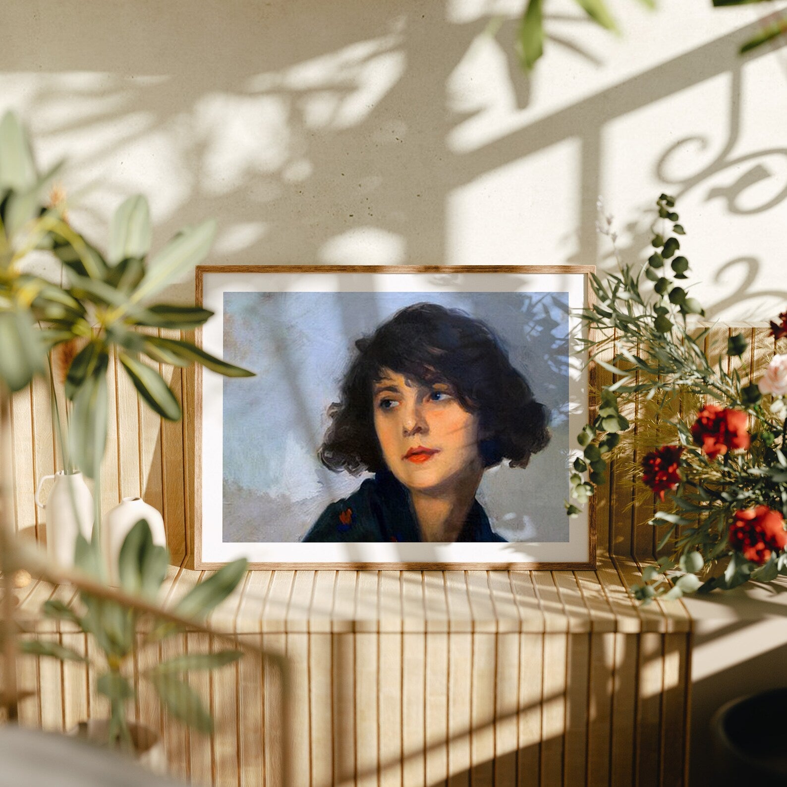 Horizontal 4x3 Frame Mockup With Sunlight