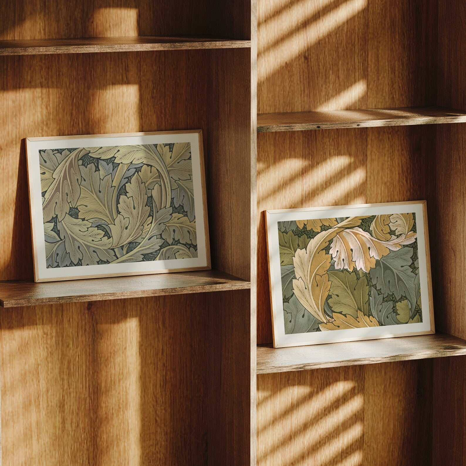 2 Horizontal 4x3 Frames Mockup With Sunlight