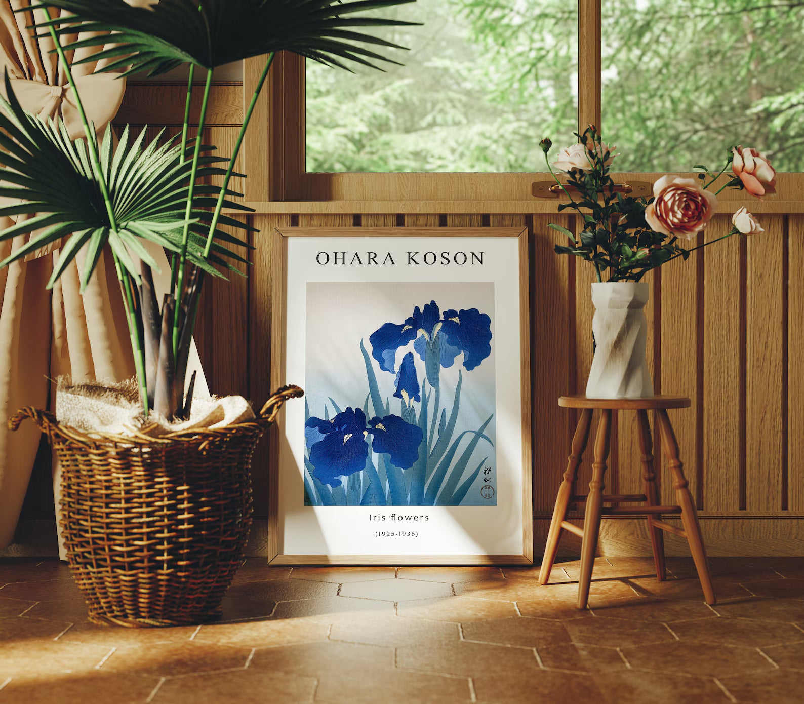 Vertical 3x4 Frame Mockup With Sunlight