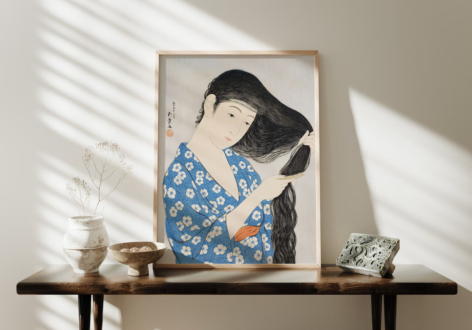 Vertical 3x4 Frame Mockup With Sunlight