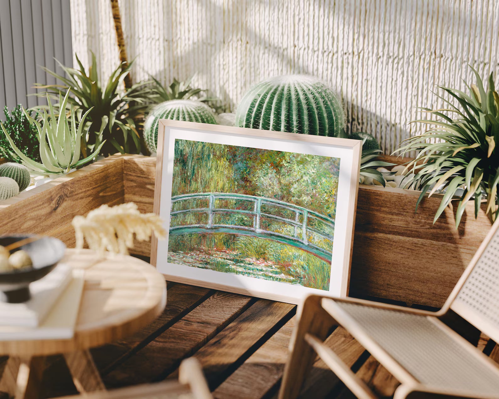 Horizontal 4x3 Frame Mockup With Sunlight