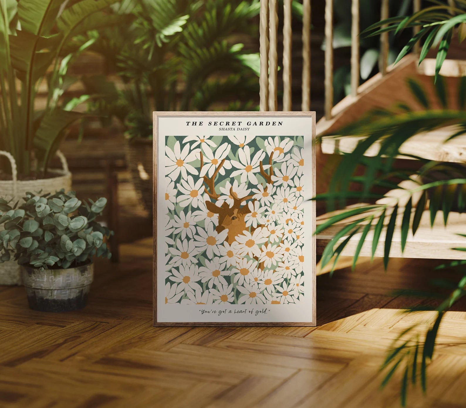 Vertical 3x4 Frame Mockup With Sunlight