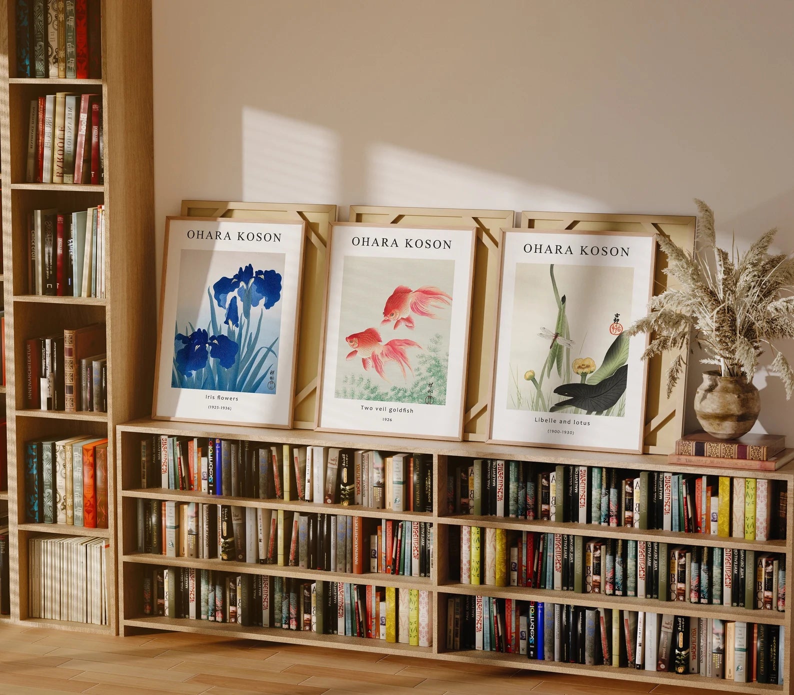 3 Vertical 5x7 Frames Mockup With Sunlight