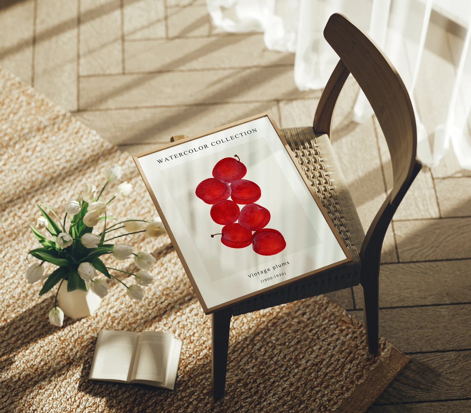 Vertical 3x4 Frame Mockup With Sunlight