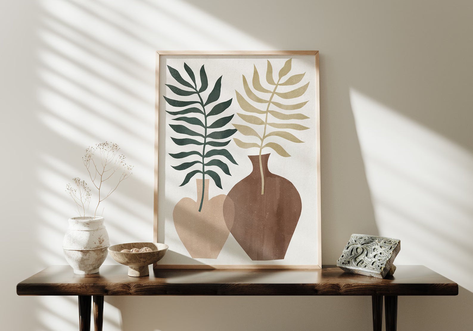 Vertical 3x4 Frame Mockup With Sunlight