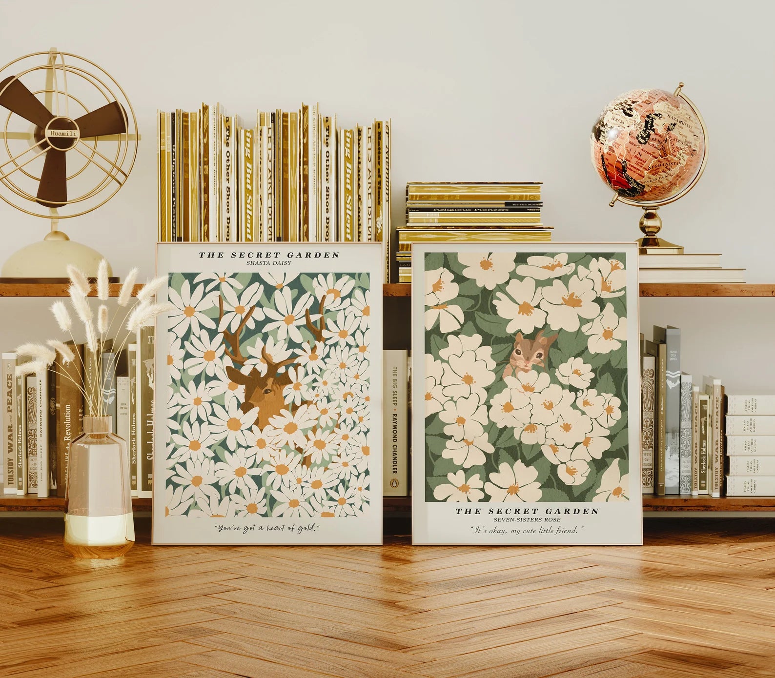 2 Vertical 3x4 Frames Mockup