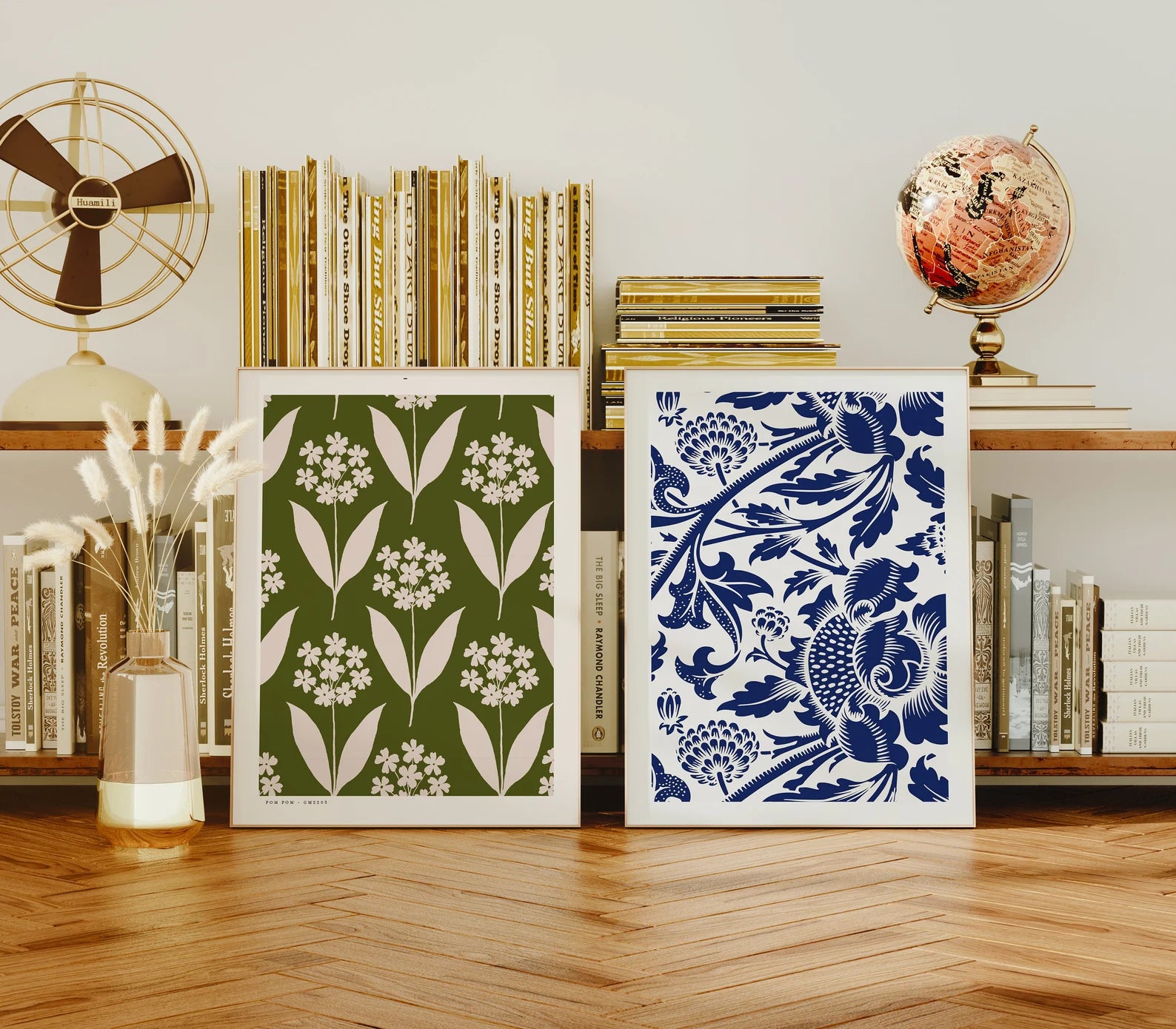 2 Vertical 3x4 Frames Mockup