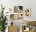 5 Living Room Wall Gallery 3x4 Frames Mockup