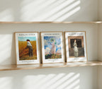 3 Vertical 3x4 Frames Mockup With Sunlight