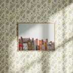 Horizontal 4x3 Wall Frame Mockup With Sunlight