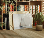 Horizontal 4x3 Library Frame Mockup With Sunlight