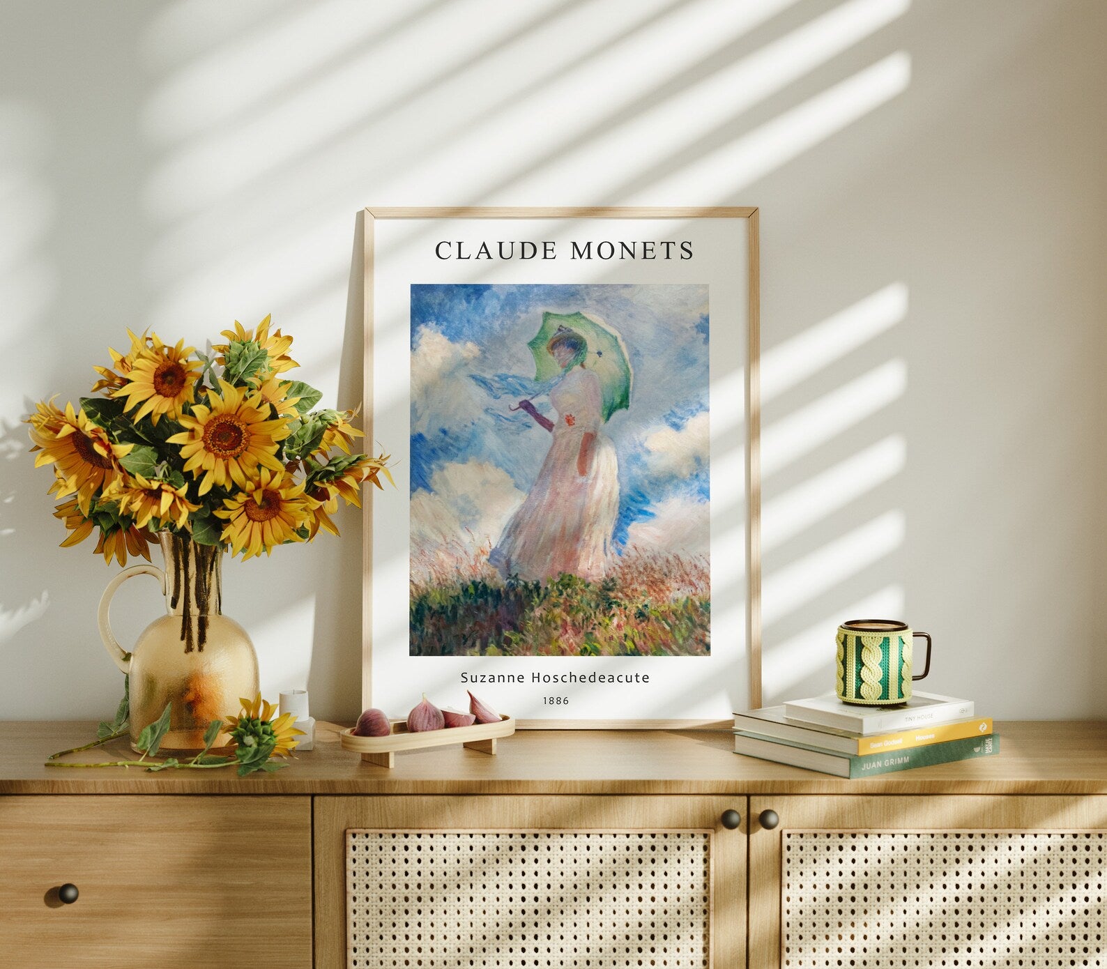 Vertical 3x4 Frame Mockup With Sunlight