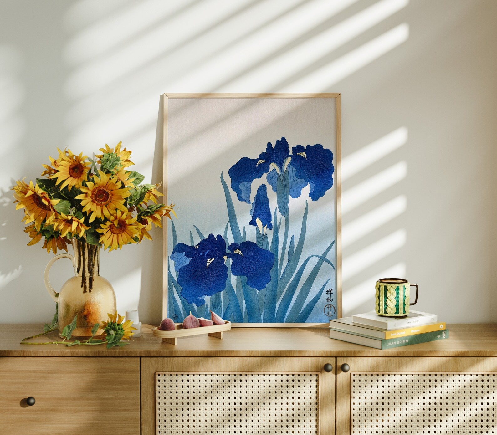 Vertical 3x4 Frame Mockup With Sunlight