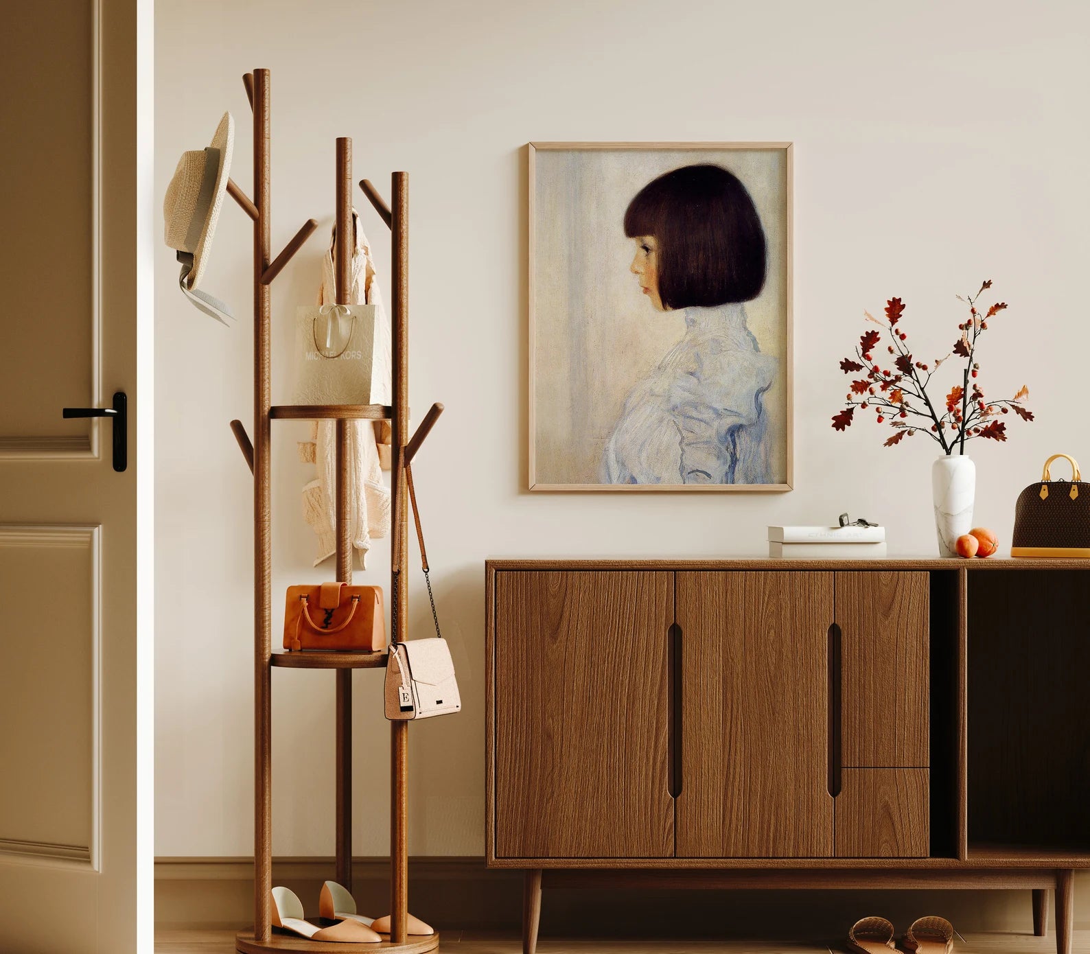 Vertical 3x4 Wall Frame Mockup