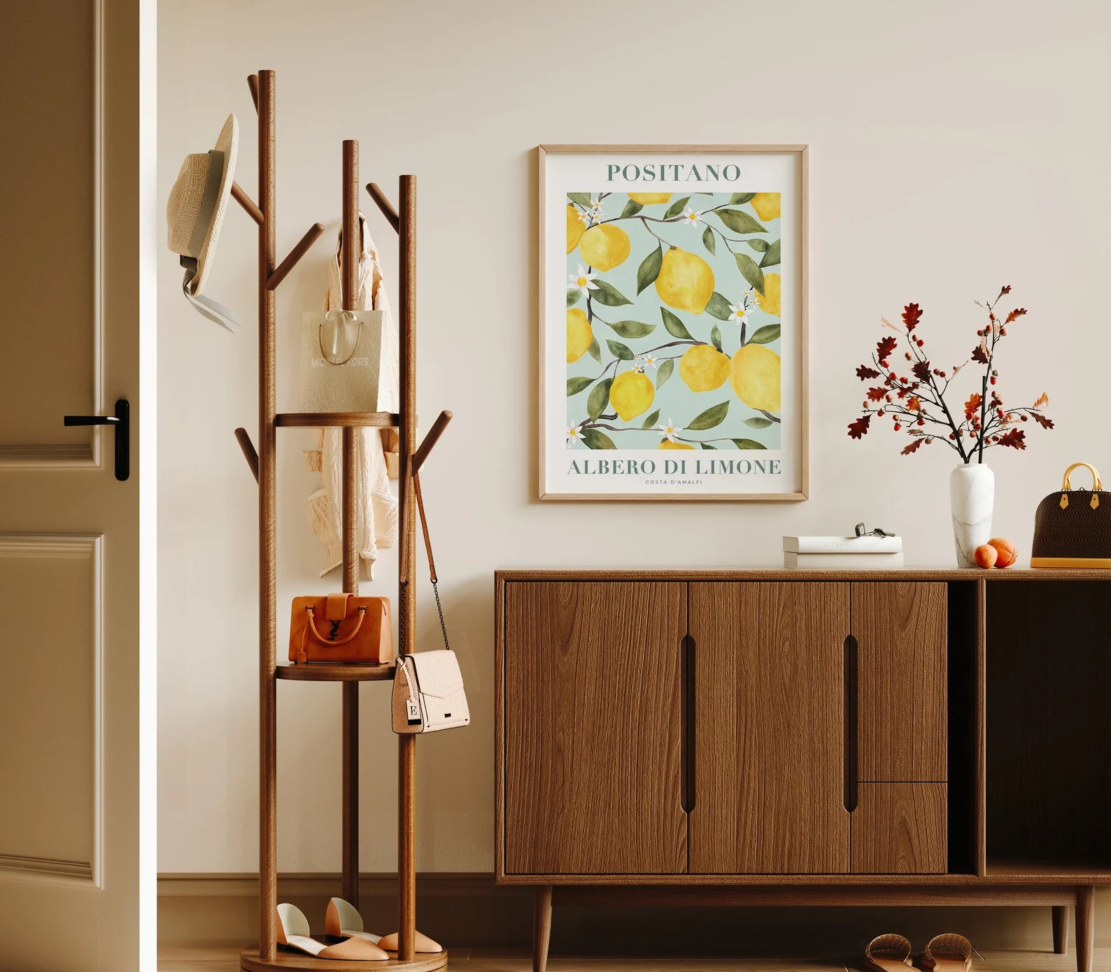 Vertical 3x4 Wall Frame Mockup