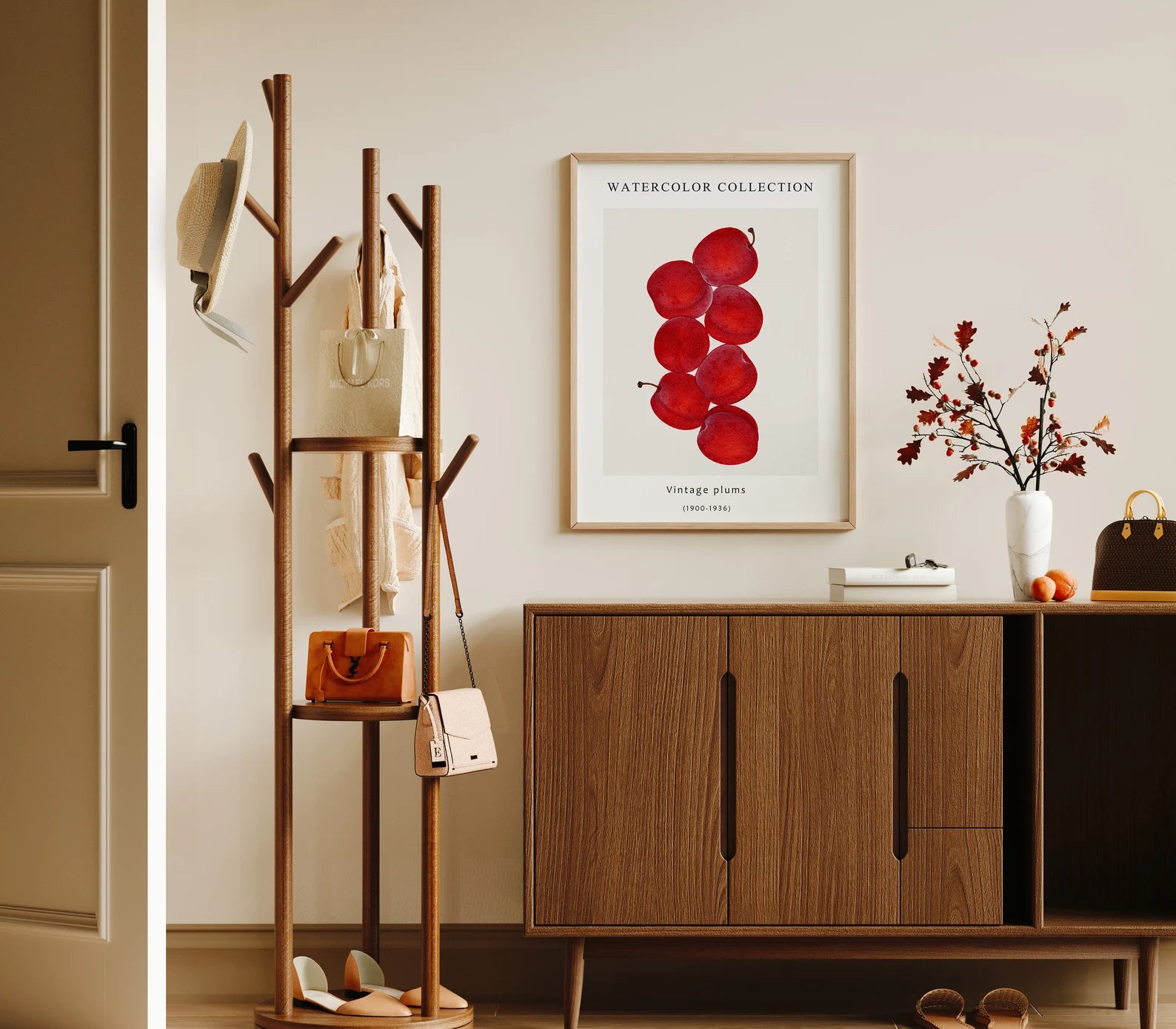 Vertical 3x4 Wall Frame Mockup