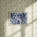 Horizontal 4x3 Wall Frame Mockup With Sunlight