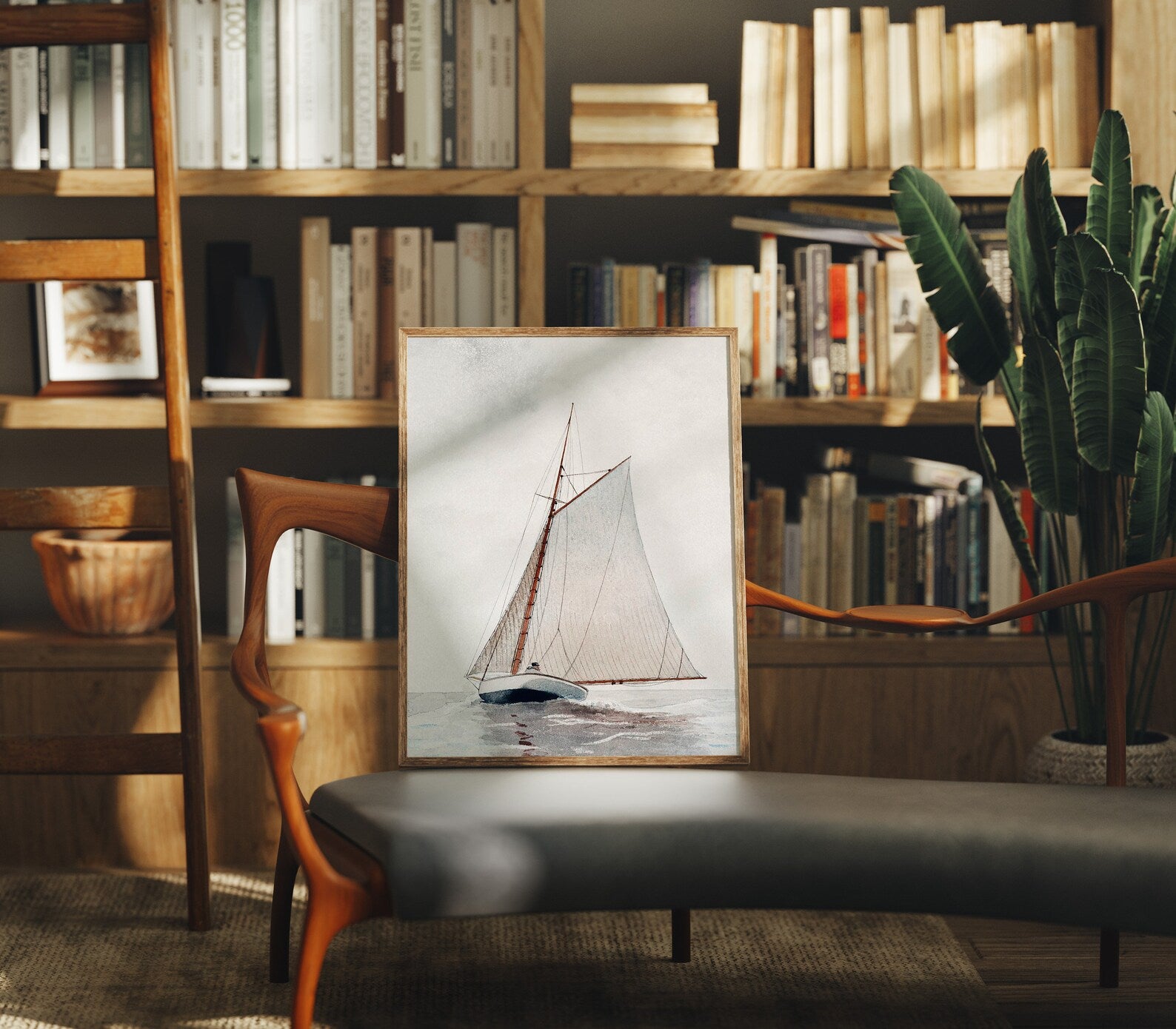 Vertical 3x4 Frame Mockup With Sunlight