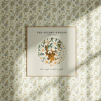 Square Wall Frame Mockup With Sunlight