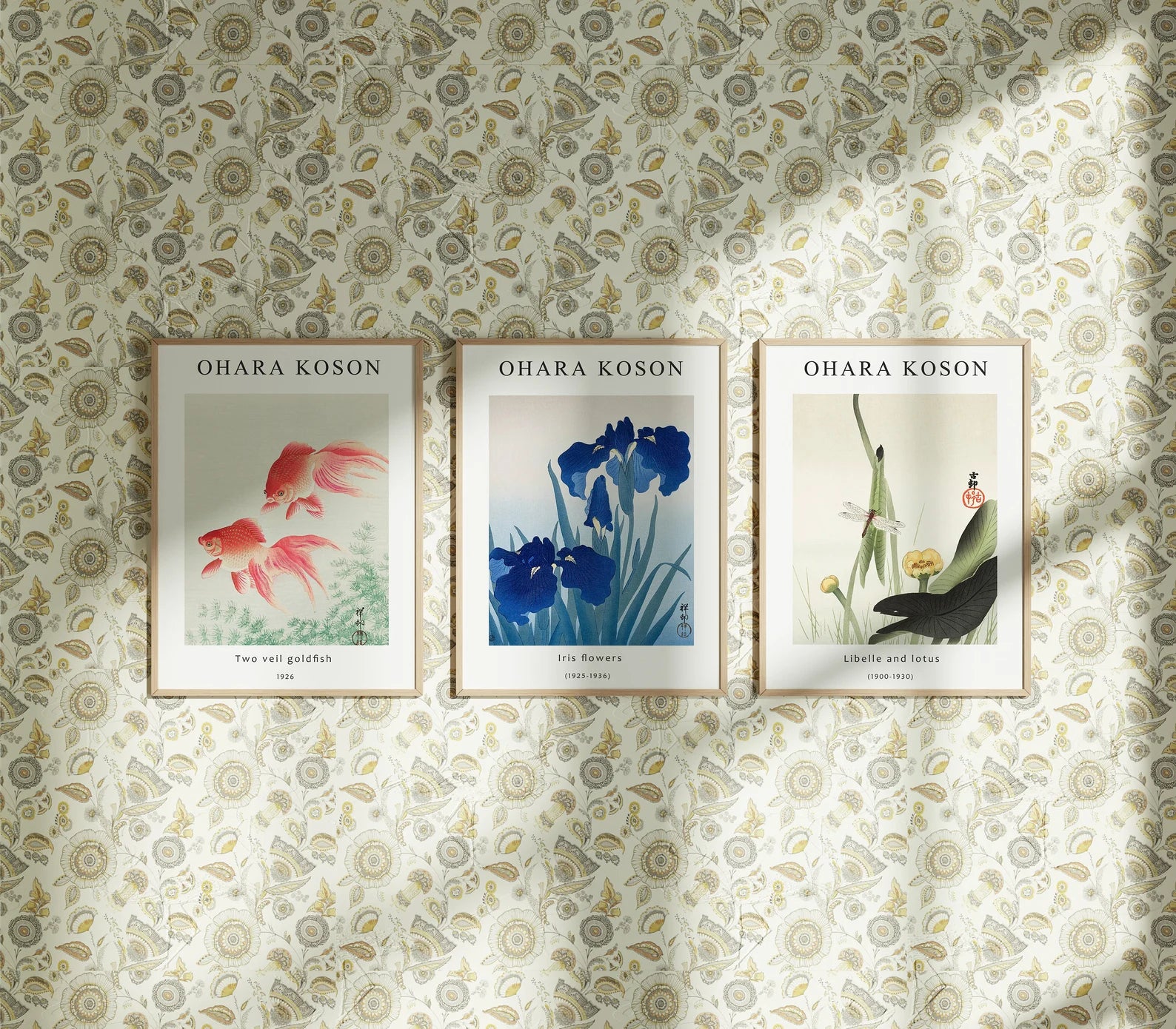 2 Vertical 3x4 Wall Frames Mockup With Sunlight