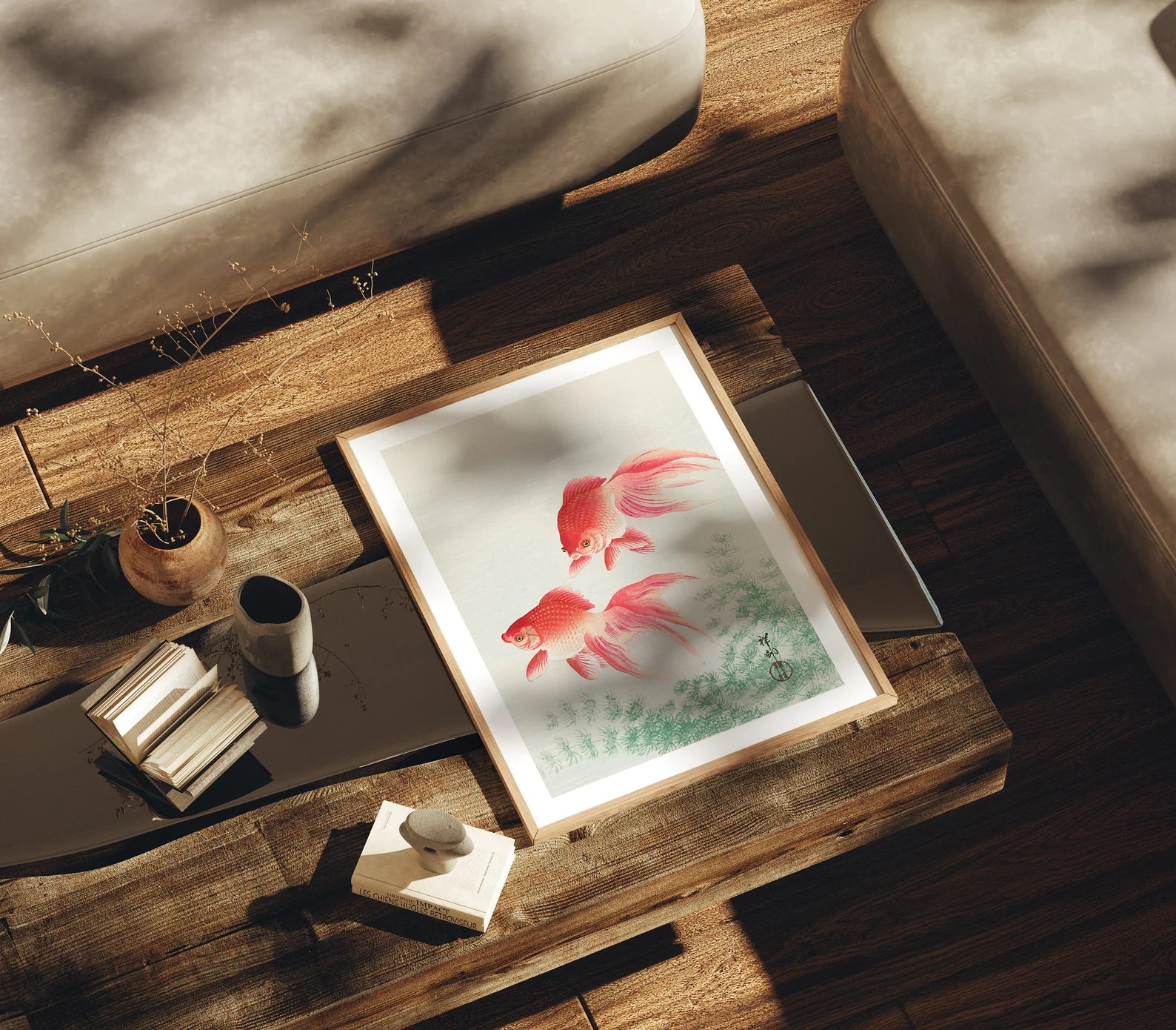 Vertical 3x4 Frame Mockup With Sunlight