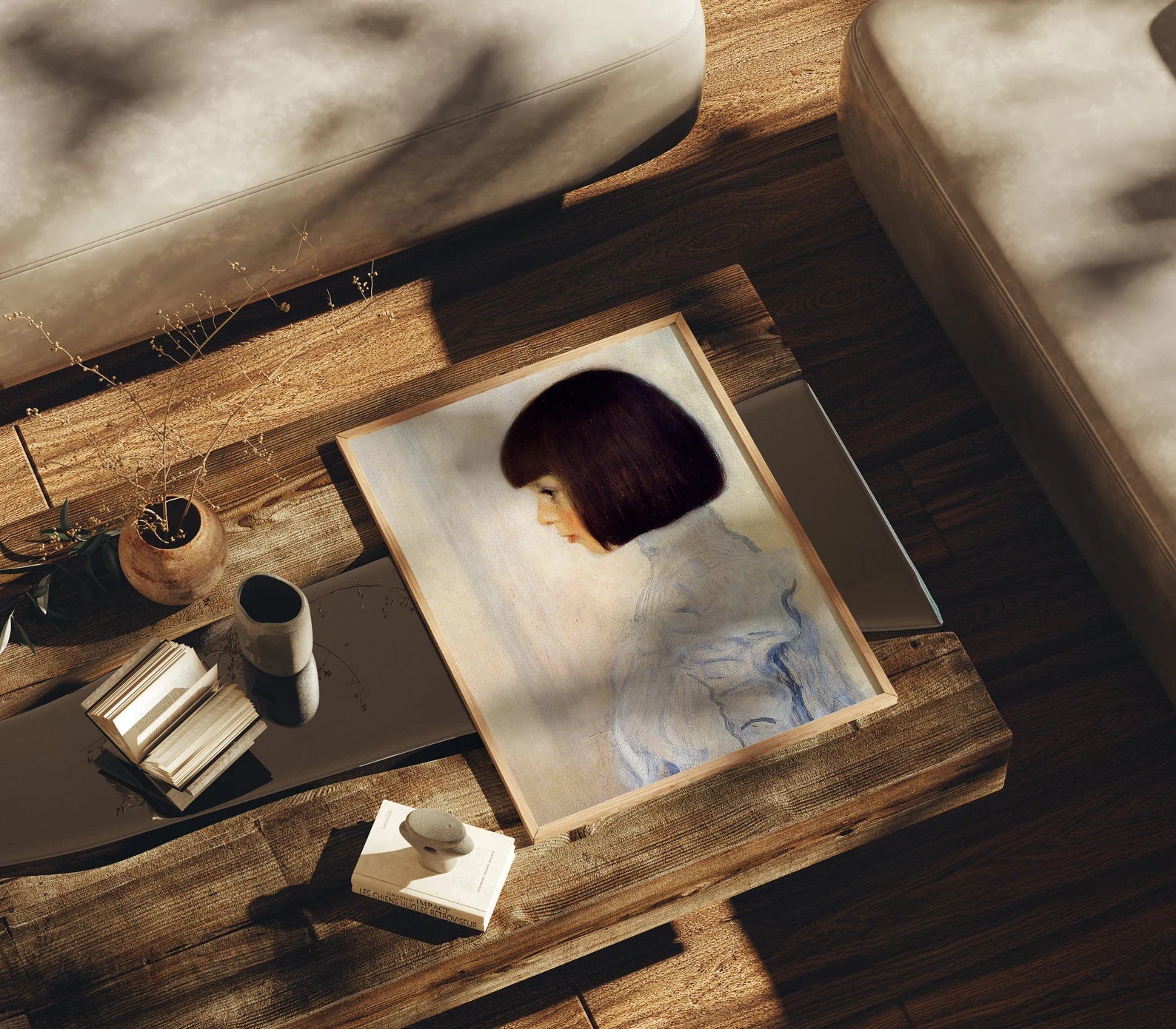 Vertical 3x4 Frame Mockup With Sunlight