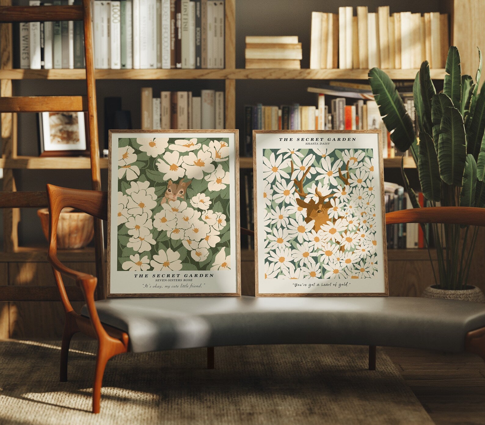 2 Vertical 3x4 Frames Mockup With Sunlight