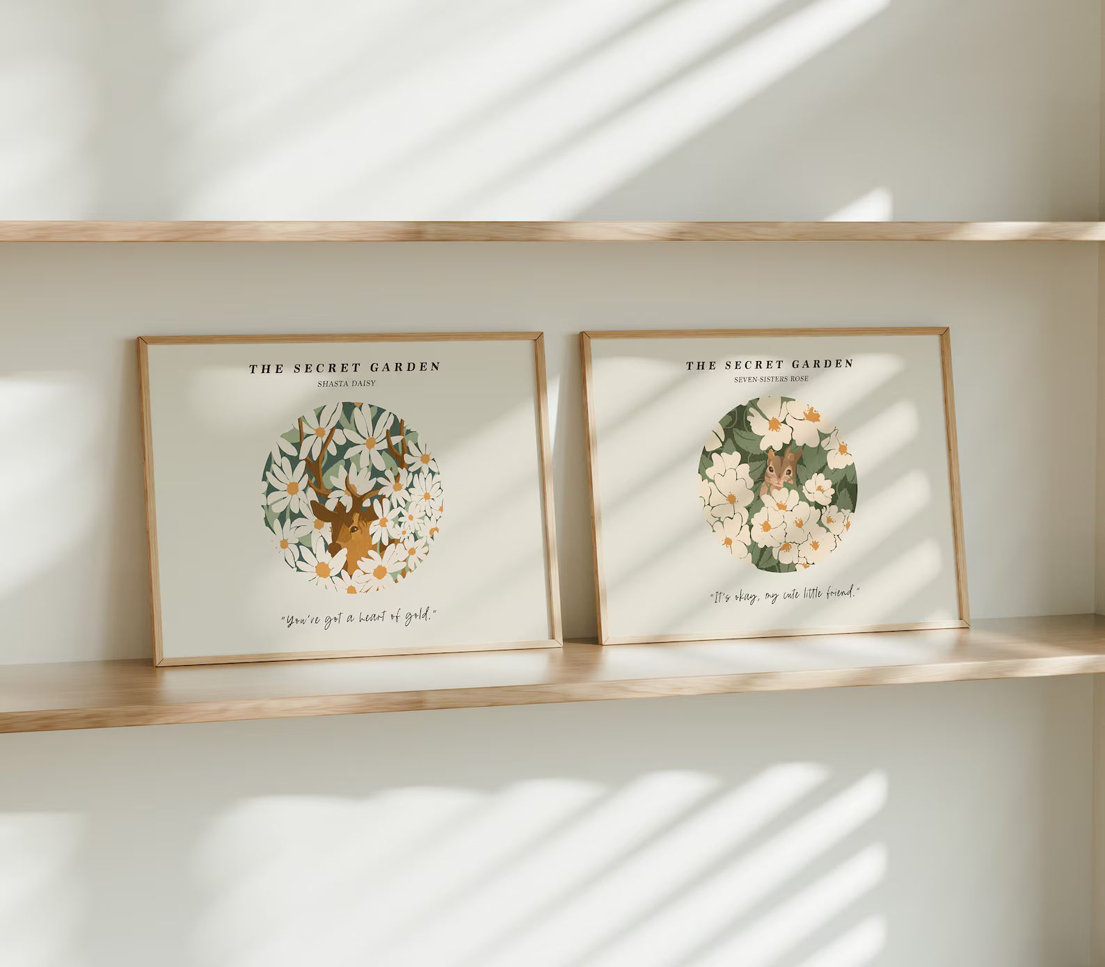 2 Horizontal 4x3 Frames Mockup With Sunlight