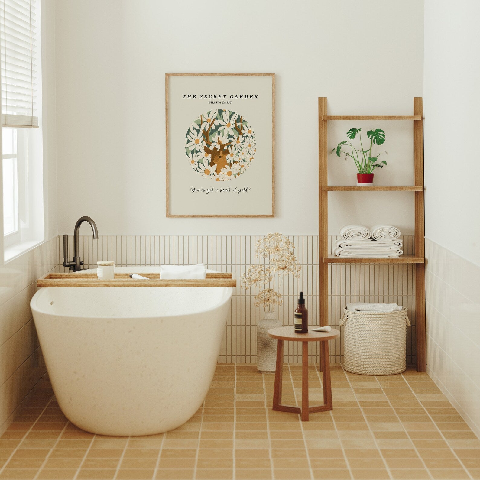 Vertical 3x4 Bathroom Frame Mockup