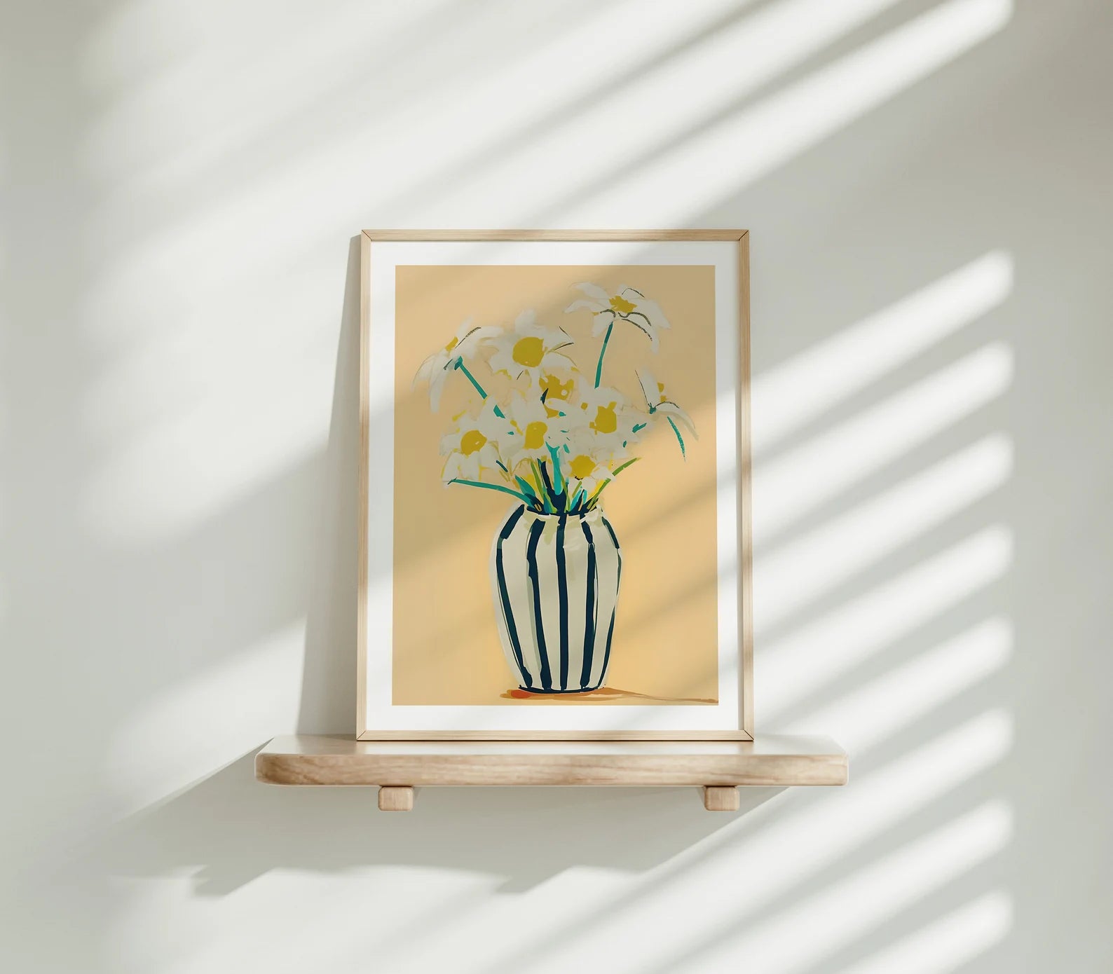 Vertical 3x4 Frame Mockup With Sunlight