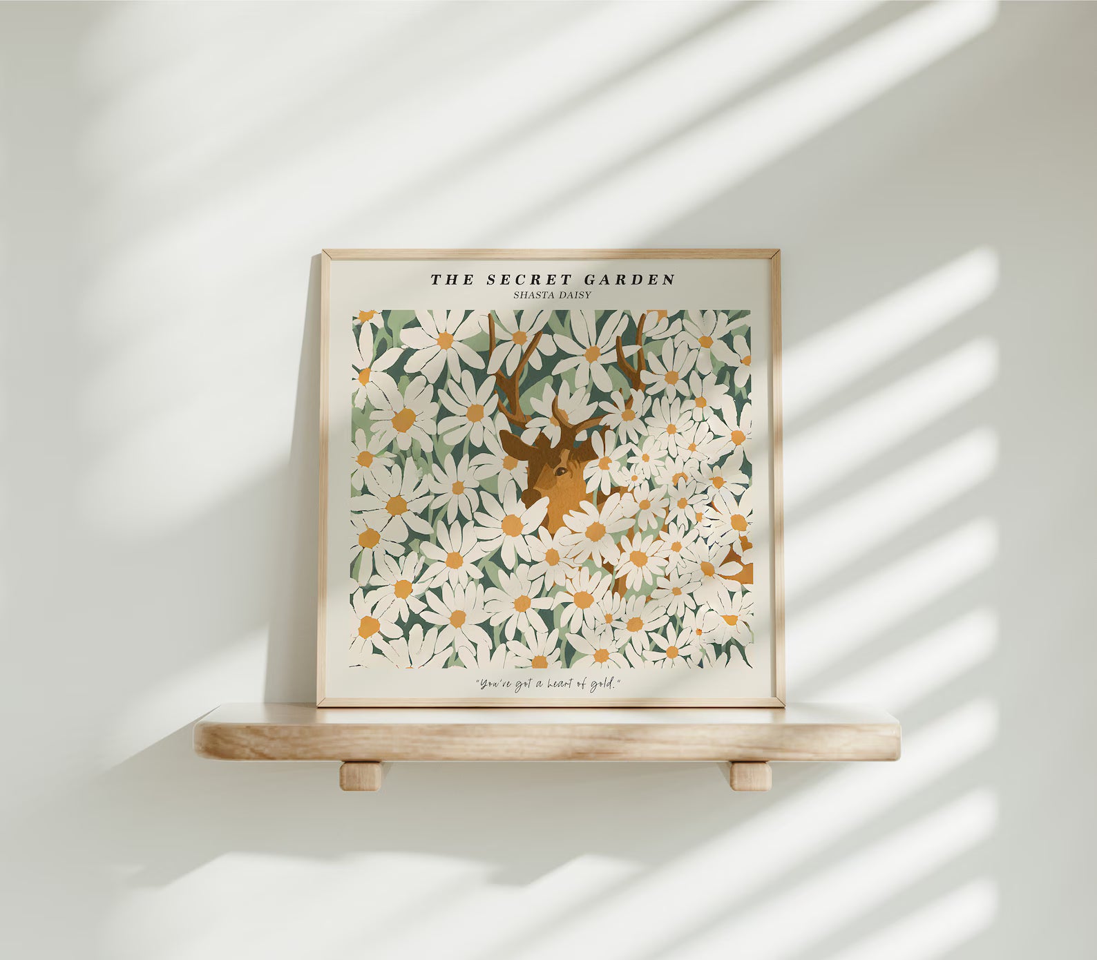 Square Frame Mockup With Sunlight