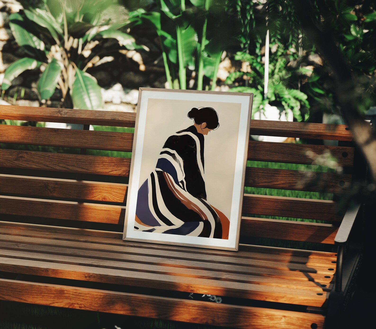 Vertical 3x4 Exterior Frame Mockup With Sunlight