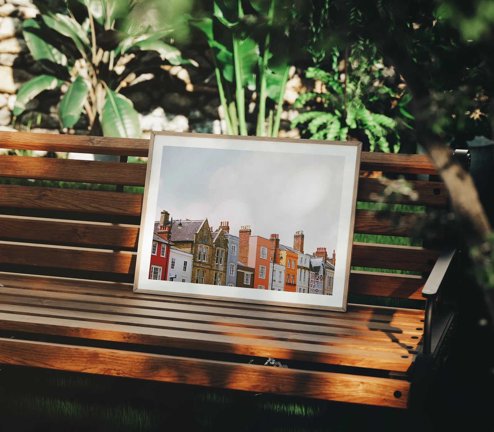Horizontal Exterior 4x3 Frame Mockup With Sunlight