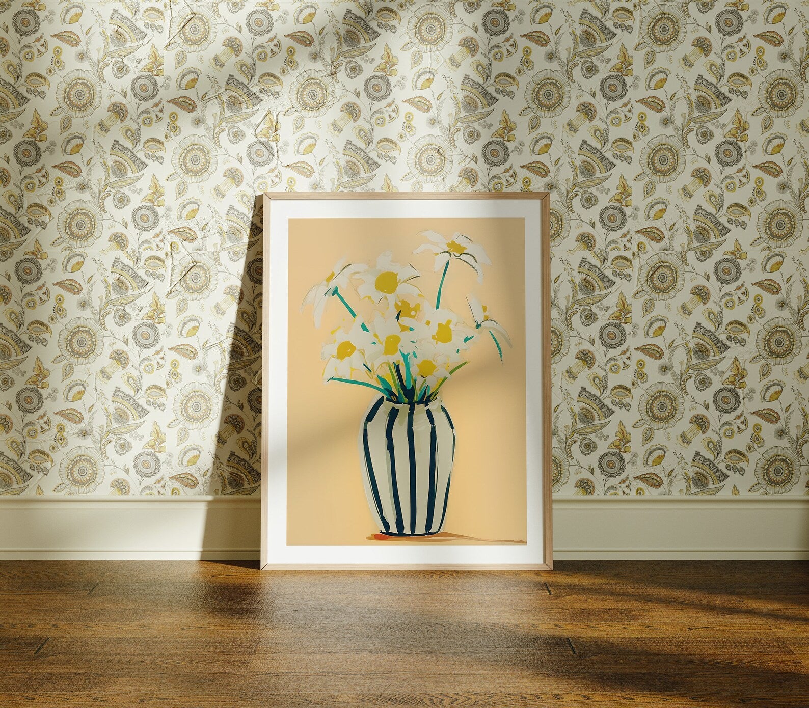 Vertical 3x4 Frame Mockup With Sunlight