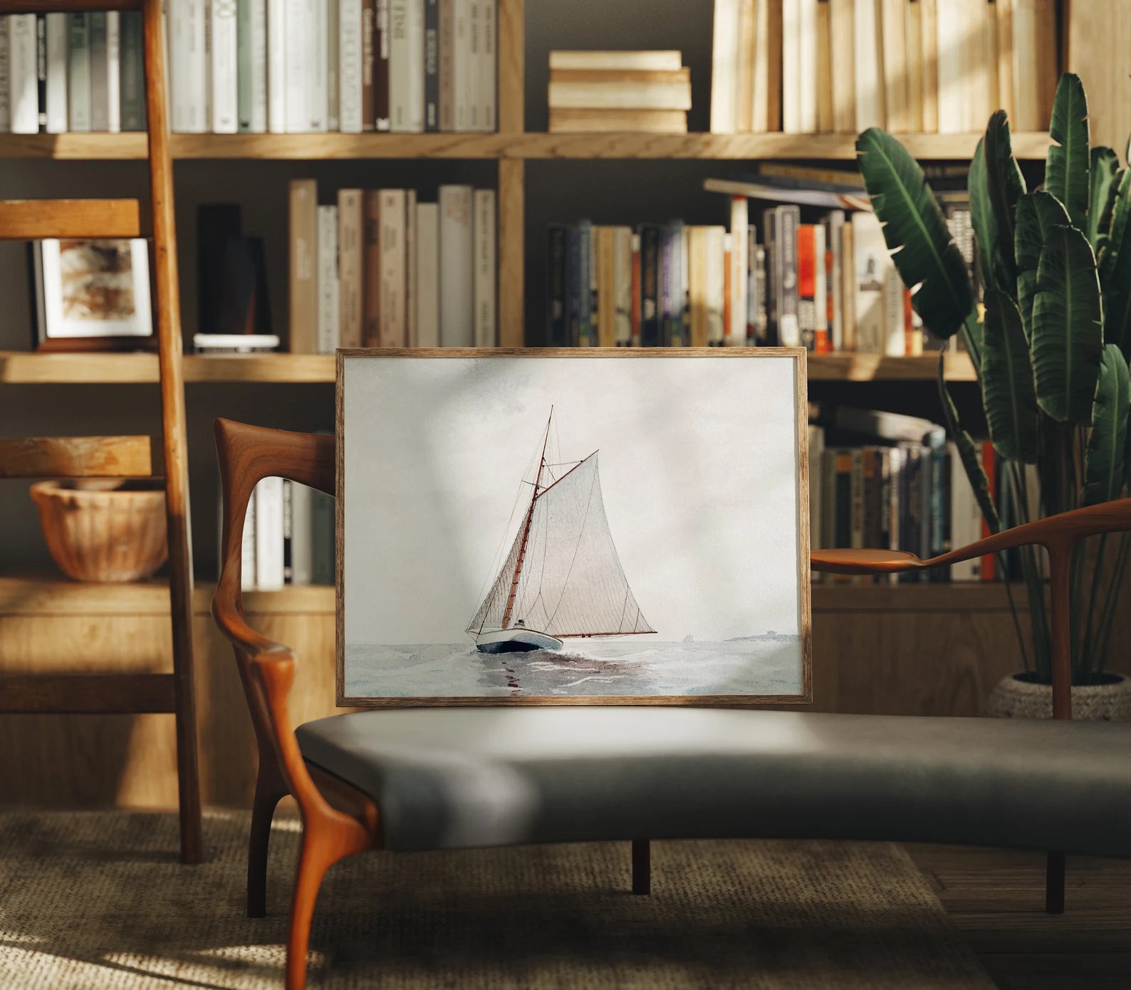 Horizontal 4x3 Frame Mockup With Sunlight