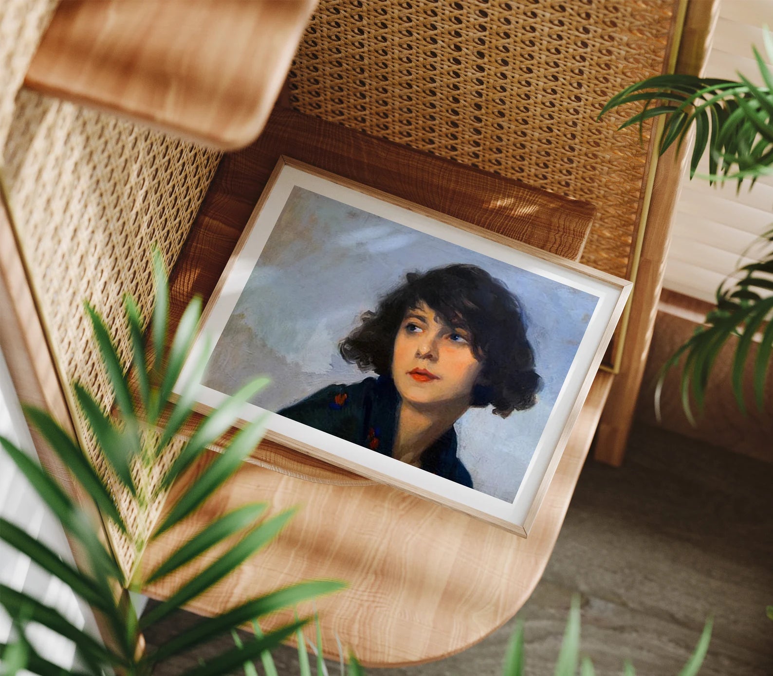 Horizontal 4x3 Frame Mockup With Sunlight